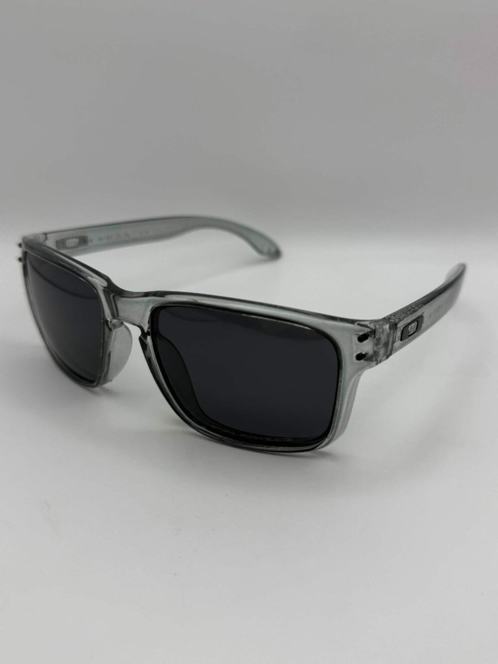 Oakley Holbrook Sunglasses Gray Frame Black Lens With Box, Case, & Accessories